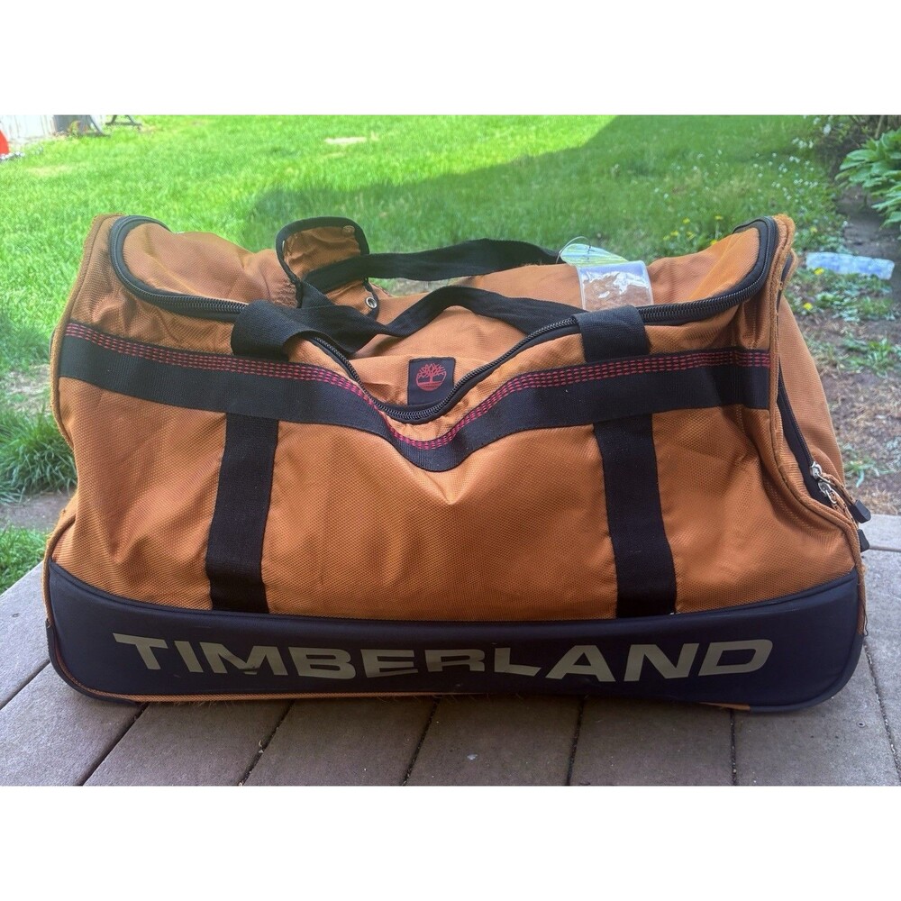 Timberland Rolling Upright Wheeled Large Duffle Suitcase Bag Hiking Casual Zip